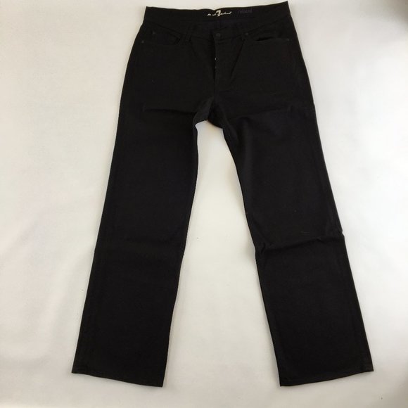 7 For All Mankind Relaxed Button Fly Black Jeans 36 - Picture 1 of 10